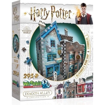 Wrebbit 3D puzzle Harry Potter: Obchod s hůlkami pana Olivandera a Scribbulus 295 ks