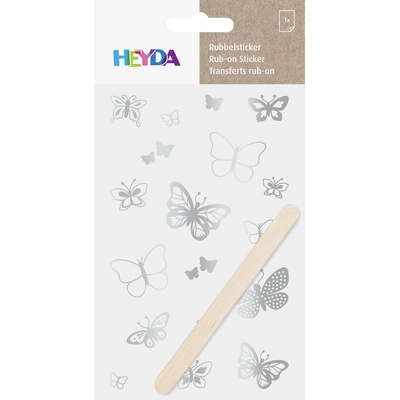 Heyda 3780968 Propisot stříbrný 10x19 cm - motýli