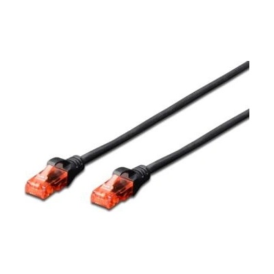 Digitus DK-1617-010/BL Patch CAT 6 UTP, AWG 26, měď, 1m, černý