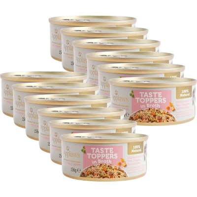 Applaws Taste Toppers Broth kuracie so šunkou 12 x 156 g