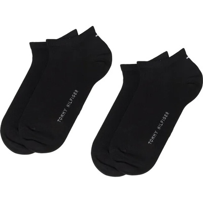 Tommy Hilfiger Комплект 2 чифта къси чорапи мъжки Tommy Hilfiger 342023001 Черен (342023001)