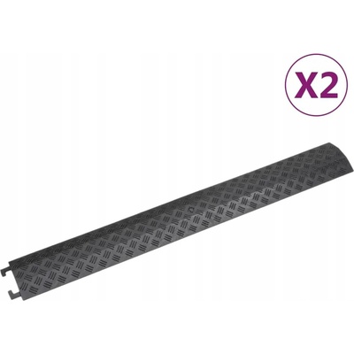 VidaXL Kabelové nájezdy, 2 ks, 98,5 cm, černé