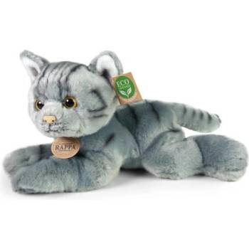 Rappa Плюшена котка сива лежаща 30 см eco-friendly