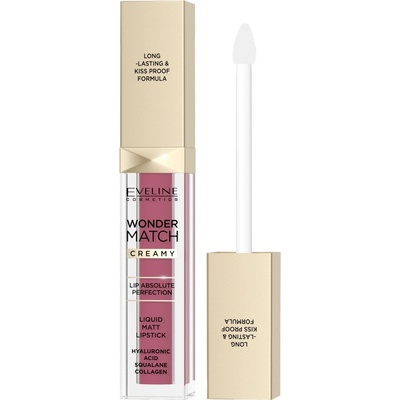 Eveline Cosmetics Matná tekutá rtěnka Wonder Match 03 Mauve 6,8 ml