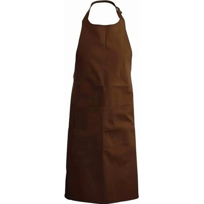Kariban Zástěra s laclem K885 Chocolate