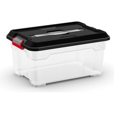 Keter Plastový úložný box Moover box XS 12 l 38 x 26,5 x 18,5 čierne veko