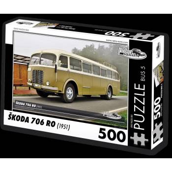 Image 1 of Retro cars - Puzzle BUS no. 5 Škoda 706 RO (1951) - 500 piese