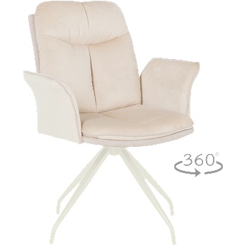 Image 1 of Carmen Трапезен стол marlow 1 - шампанско bf 2