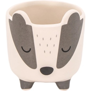Sass & Belle Керамично покритие за кашпа ø 8 cm Badger Mini - Sass & Belle (XDC730)