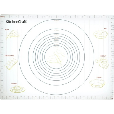 Vál na cesto KitchenCraft XXL 61 x 43 cm Silikónový KCPASTMAT