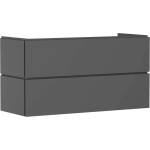 Hansgrohe Xilesa E - Шкаф за мивка, 62x118x47 см, 2 чекмеджета, матово сиво 54298760 (54298760)