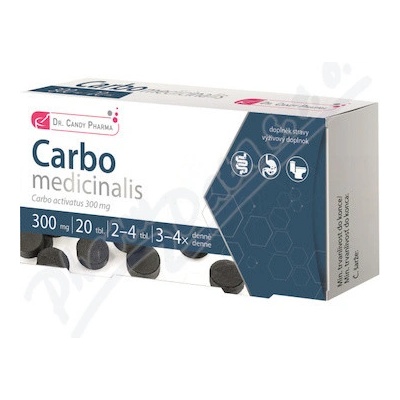 Dr.Candy Pharma Carbo medicinalis 20 tablet x 300 mg