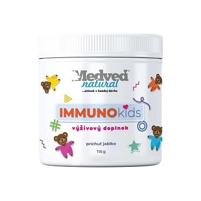 Medveď natural IMMUNO kids jablko 115 g