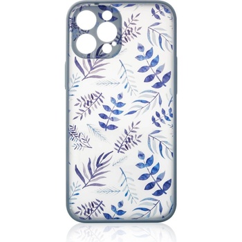 HQWear Дизайнерски калъф за iPhone 12 Pro Max флорален, тъмносин (9145576253748)