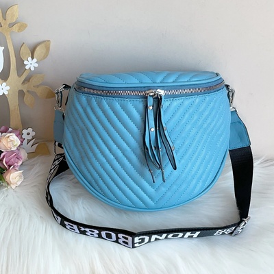 Дамска Синя чанта през рамо Модел-1100