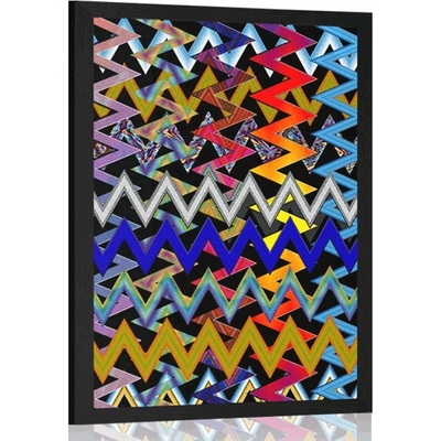 Plakát nádherný vzor v barvách - 30x45 white