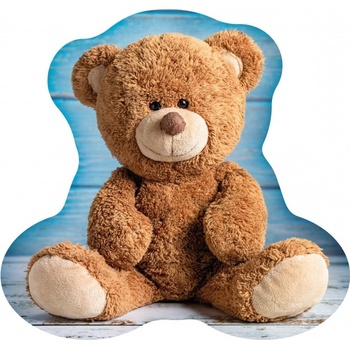 Carbotex Tvarovaný 3D vankúš Macko Teddy 37x36