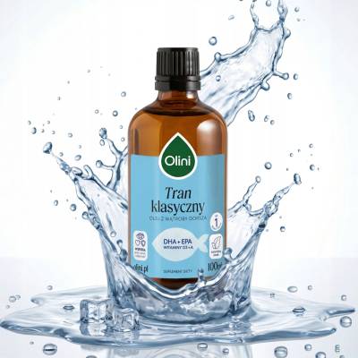 Olini Norský rybí olej Omega-3 s vitamíny D3 a A EPA DHA pro mozek, srdce a zrak 100 ml