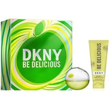 DKNY Donna Karan Be Delicious Woman parfémovaná voda 30 ml + tělové mléko 100 ml dárková sada pro ženy