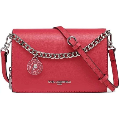 Karl Lagerfeld dámská kožená kabelka crossbody LOURDES červená