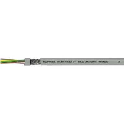 Helu 20038-500 dátový kábel LiYCY 16 x 0.25 mm² sivá 500 m