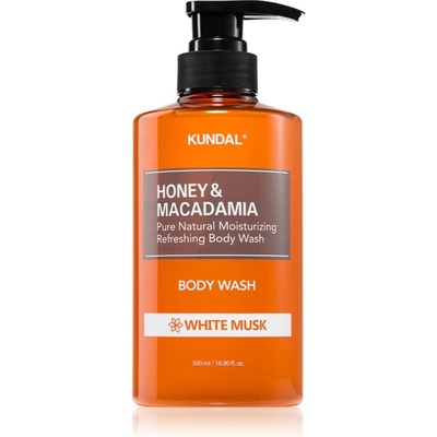 KUNDAL Honey & Macadamia White Musk нежен душ гел с хидратиращ ефект 500ml
