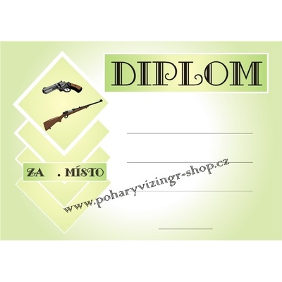 VIZINGR Střelci diplom A4 č.1