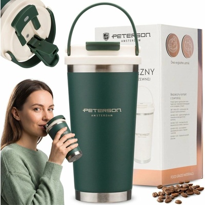 Peterson termální hrnek z nerezové oceli 560 ml zelený