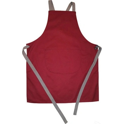 Dennys London Unisex dlouhá zástěra s laclem DP130 Claret