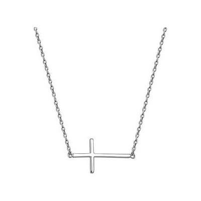 Nubis® Stříbrný řetízek s křížkem NB-2133-48