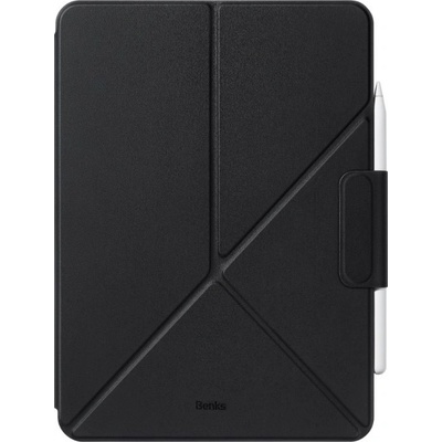 Benks Urban Magnetic Fold Case - магнитен полиуретанов калъф с поставка за iPad Air 11 (2024) (черен)