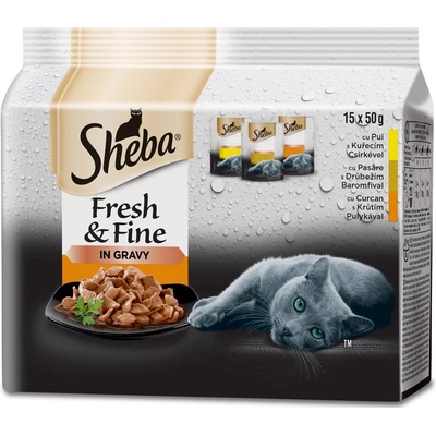 Sheba Drůbeží výběr 15 x 50 g – Zbozi.Blesk.cz