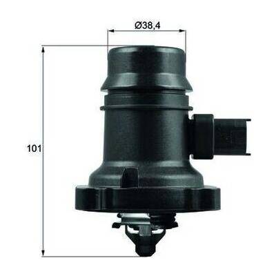 Termostat, chladivo MAHLE TM 37 103