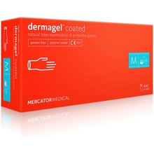 Mercator Medical Dermagel coated latexové nepudrované bílé 100 ks