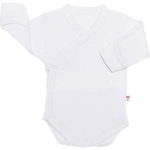 Sevibaby Боди с дълъг ръкав и странично закопчаване Цвят БЯЛ (77 - 3)
