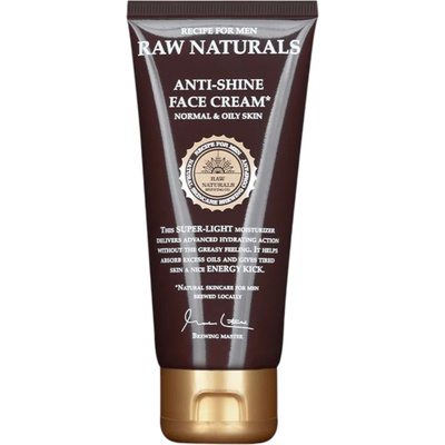 Raw Naturals Raw Naturals, Anti-Shine, 100% vegan, Hydrating, Cream, For Face, 100 ml