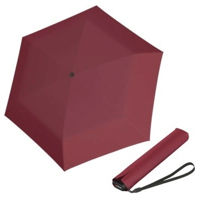 Knirps US.050 ultra light slim manual lehký skládací plochý deštník bordeaux