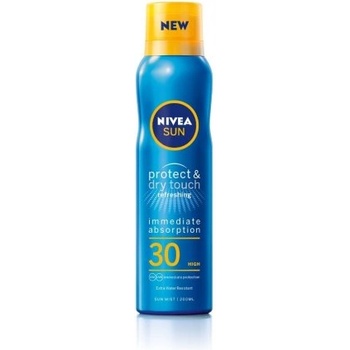 Nivea Sun Protect & Dry Touch Слънцезащитен охлаждащ спрей-мист за тяло SPF30 200 мл