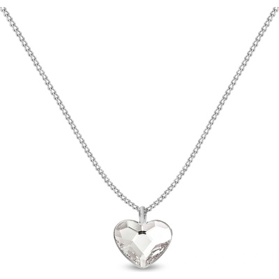 Spark čirý se Swarovski elements heart N28086C Krystal