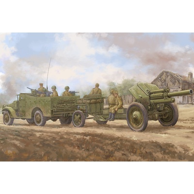 Hobby Boss M3A1 late version tow 122mm Howitzer M-30 1:35