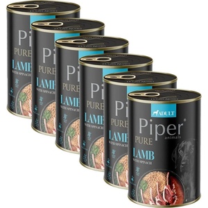 Dolina Noteci Консерва Piper Pure с агнешко и спанак 6 x 400 г