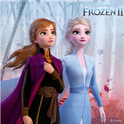 Procos Papírové ubrousky Frozen Ledové království 25x25cm 16ks