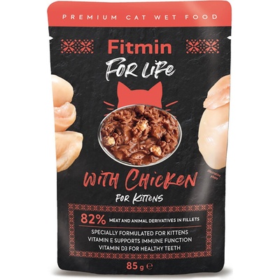 Fitmin Cat For Life Kitten kuřecí 56 x 85 g