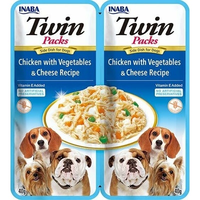 Churu Dog Twin Packs Chicken & Vegetables & Cheese in Broth 2 x 40 g