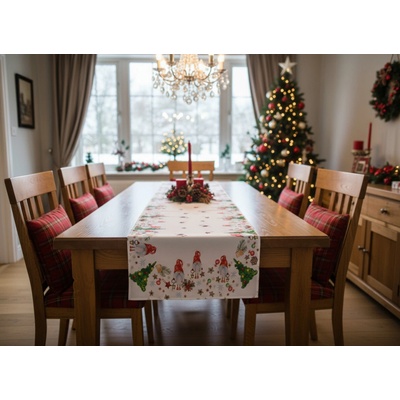 Mybesthome ubrus běhoun Christmas Hello 40x220cm