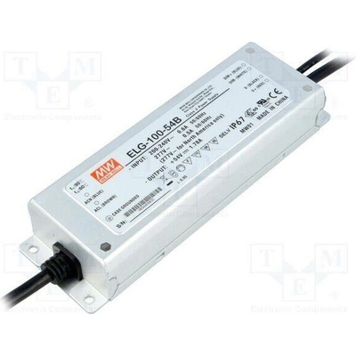 MEAN WELL ELG-100-54B Napájecí zdroj: spínaný; LED; 96W; 54VDC; 1,78A; 180÷295VAC; IP67