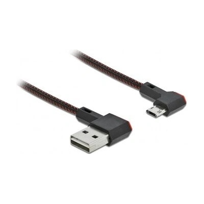 Delock 85269 USB 2.0 A (M) - USB 2.0 Micro-B (M) uhlový, 0.2m, černý