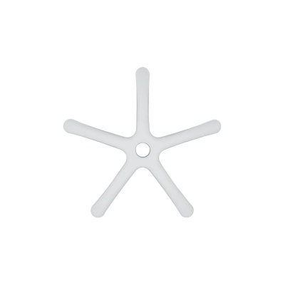 Carmen Звезда за детски стол - 250 мм - полипропилен - бяла