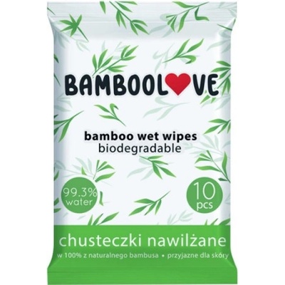 Bamboolove Vlhčené ubrousky z bambusu 10 ks