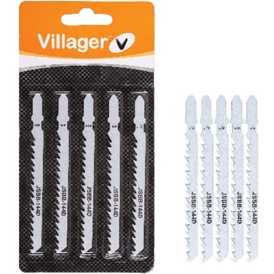 VILLAGER Nože do priamočiarej píly JSB119B 50 mm drevo PVC SET 5/1 (Bosch)